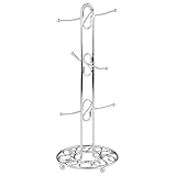 Home Basics Scroll Collection, Chrome Mug Tree