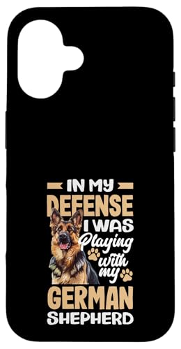 Zu Meiner Verdeidigung War Mit Meinem Schaferhund Spielen �X�}�z�P�[�X iPhone 16 �p