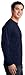 Gildan Men's Ultra Cotton Long Sleeves Pocket T-Shirt_Navy_M