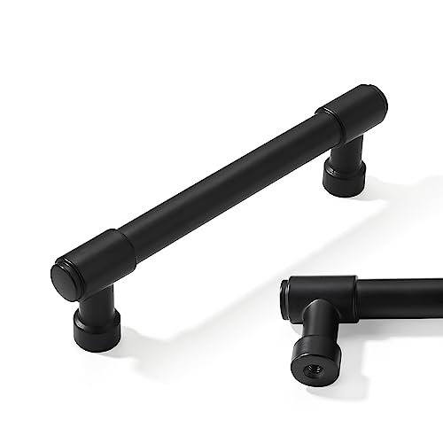 CABDM 10 Pack Matte Black Cabinet Pulls & Drawer Handles - 4" (102mm), Black Kitchen Cabinet Hardware by CABDM - Used condition - US$23.84