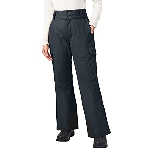 HISEA Damen Schneehose 3M Thinsulate Damen Skihose Skihose Damen Outdoor Freizeit Isolierte Hose, Marineblau, Typ 2, Large Cover