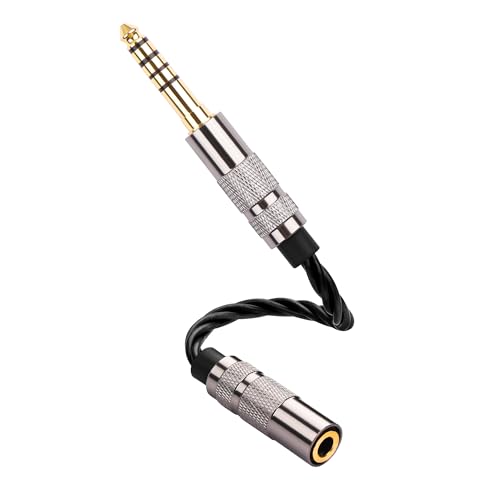 Cable adaptador audio 4.4mm macho a 3.5mm hembra 15 cm miniatura 1