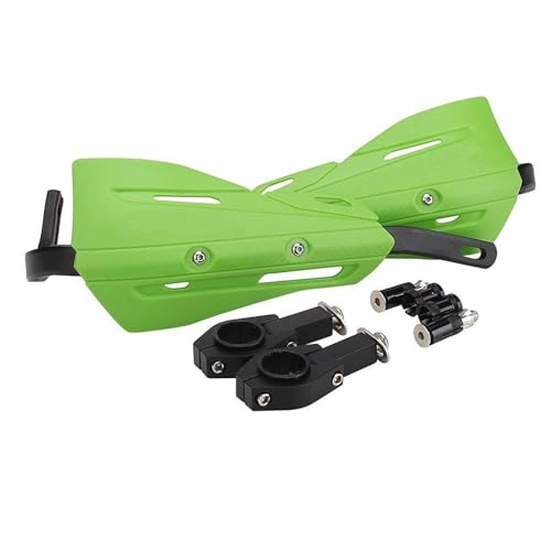 HCBVJRL(小さな店) に適合 ヤマハ に適合 カヨ SX SXF KLX KX KXF YZ YZF CR CRF RMZ ダートバイク エンデューロ ATV モーターサイクル用 22mm/28mm ハンドガード ハンドガードプロテクター(緑,スタイ