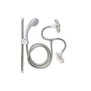 Croydex AB160022 Removeable Push-Fit Secura Spray with Universal Tap Connectors and Retaining Straps Suitable with High…