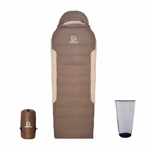 Derway �_�E���Q�� ���t�� (220*80cm) �����^ ���y�� ���^ �p�b�P�[�W �Q�� 680FP�A���y���Ēg�����A�h�ЁA�L�����v�A�A�E�g�h�A�A�o�R�A�ԗp�A�t�A�āA�H�A�~��4�V�[�Y���ɓK���Ă��܂� (�u���E��, �H�ї�1200g)