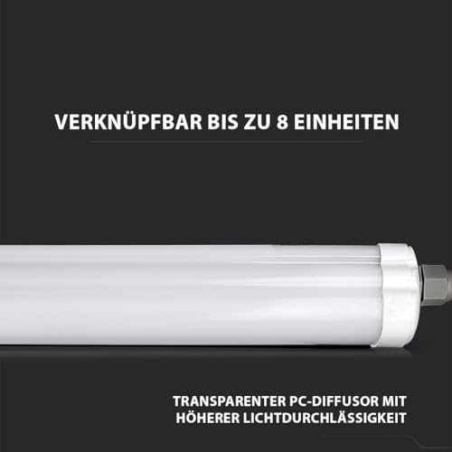 Réglette LED étanche 120cm 36W pour un éclairage de cave puissant - 4