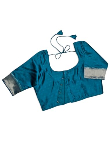 Image of Chandrakala Casual Blouses for Women Sarees,Readymade (B186-P)