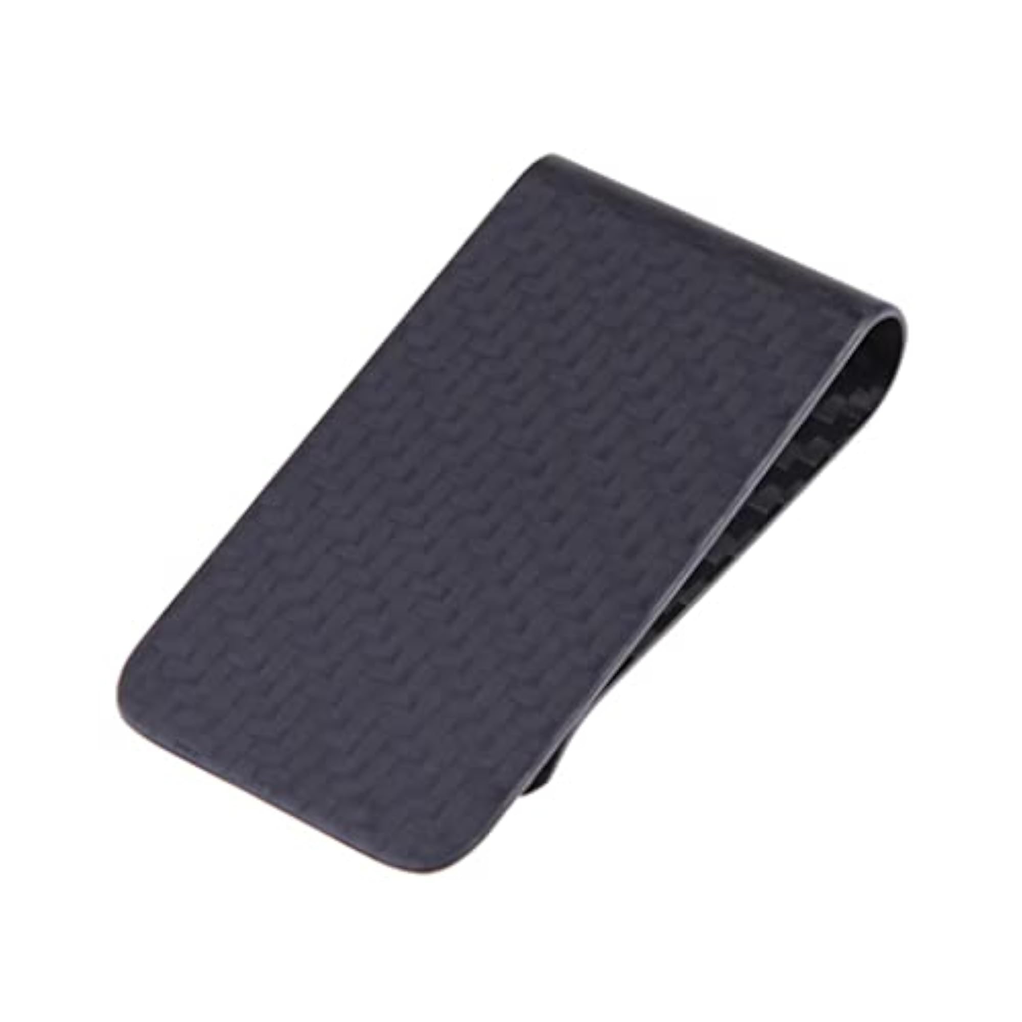 2x Carbon Fiber Money Clip Glossy Wallet Credit Card Holder