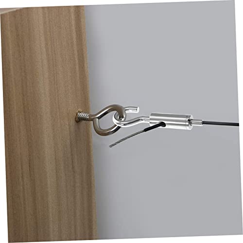 Kit de accesorios para cables de acero 6 piezas Tensor de gancho y ojal de cobre miniatura 3