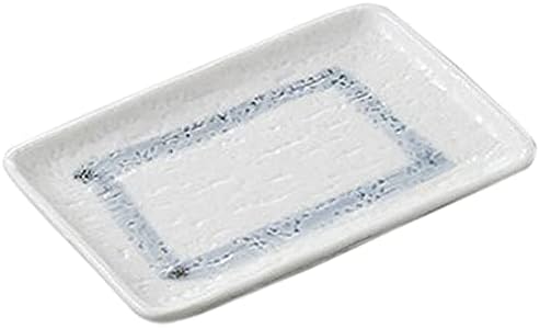 Set of 10, Pottery Dish, Offke 6.0 Long Square Plate, 69.9 x 4.7 x 0.8 inches (175 x 12 x 2 cm), Restaurant, Commercial Use, Tableware,