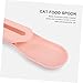 Happyyami Cat Food Squeeze Spoon Portable Plastic Feeder for Cats Lightweight Design to Reduce Food to Clean Feeding Tool Pink