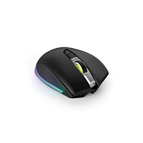 uRage Gaming-Maus “Reaper 700 Unleashed”, schwarz, Anti-Rutsch-Beschichtung, Omron Click Switches, 10.000-dpi-Avago-Sensor, kabellose Funkmaus, inkl. Gaming-Software