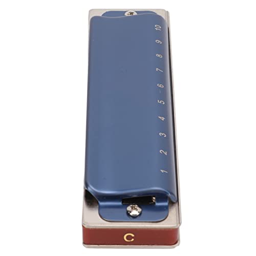 Eulbevoli Orgue à Bouche Harmonica, 10 Trous Harmonica étanche métal Ton précis prévention du vieillissement résistance à la Corrosion pour Jouer(Bleu) - Les Beatles, Paul McCartney, John Lennon, RIngo Starr, George Harrison Eulbevoli Orgue à Bouche Harmonica, 10 Trous Harmonica étanche métal Ton précis prévention du vieillissement résistance à la Corrosion pour Jouer(Bleu) – Image 3