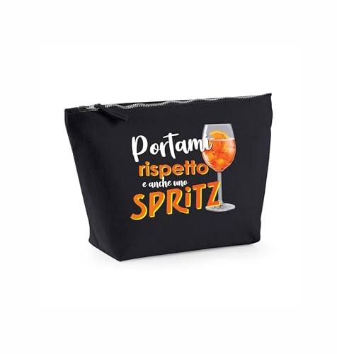 Pochette Spritz en coton pour femme avec zip en métal