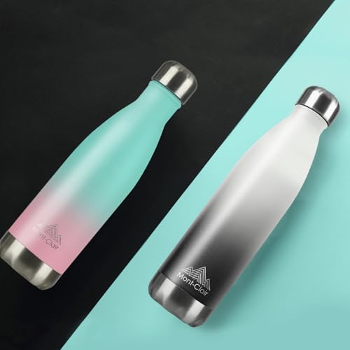 Mont-Clair H2O Stainless Steel Water Bottle, Vacuum Insulated - BPA Free, 12h Hot & 24h Cold Drinks Bottle, Metal, 750ML Leakproof, Ideal for Adult, Kids, Running - Gradient Cyan/Pink by Mont-Clair - Used condition - Image 4