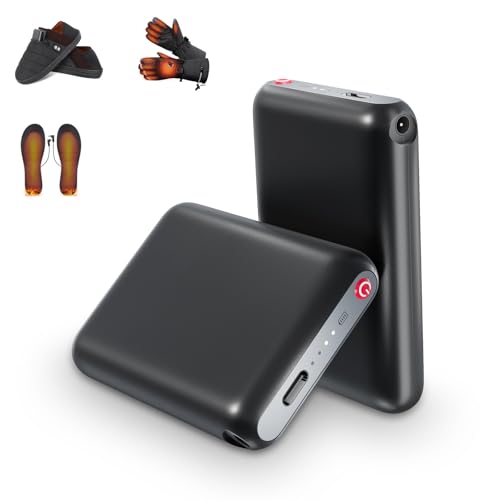Glifetoy 5V 5000mAh Li-Polymer Batterien, Externe Batterie für Beheizte Pantoffeln mit Zwei Unabhängigen USB-Anschlüssen, Powerbank für Beheizte Handschuhe, Beheizte Pantoffeln und Beheizte Socken Glifetoy 5V 5000mAh Li-Polymer Batterien, Externe Batterie für Beheizte Pantoffeln mit Zwei Unabhängigen USB-Anschlüssen, Powerbank für Beheizte Handschuhe, Beheizte Pantoffeln und Beheizte Socken