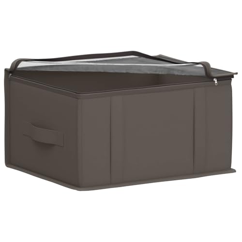 Conteneur anti-poussière pliable gris pour optimiser les petits espaces