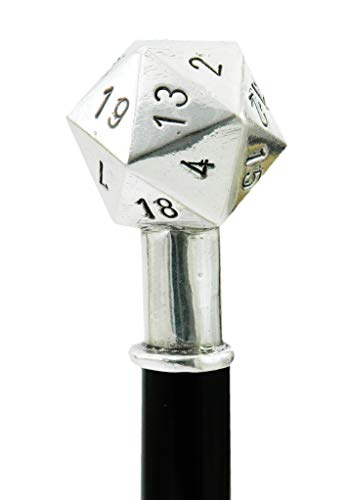 Walking canes and sticks Steampunk D20 nut 20 faces for men and women