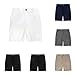 Boys Flat Front Performance Stretch Short Chino Golf Uniform Shorts Classic Pull-On Style Suit Shorts with Pockets Ac05- Navy 3-4 Years