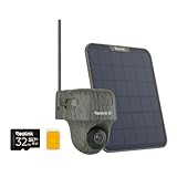 REOLINK 4K Cellular Trail Camera, 3G/4G LTE, 360° 4K HD Full View, 32GB SD+SIM Card Included, Animal Recognition, No-Glow IR, Smart Motion Activated, Go Ranger PT+Solar Panel, Updated Version