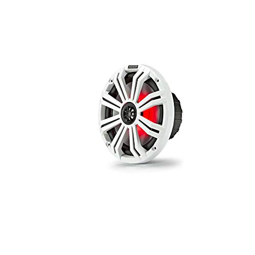 Image of Kicker 8 inch White Wake Tower LED Marine Speakers 2-Pairs