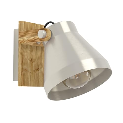 Eglo Wall Light Fixture Cawton, Indoor lamp with Adjustable spot, Living Room and Bedroom Lighting