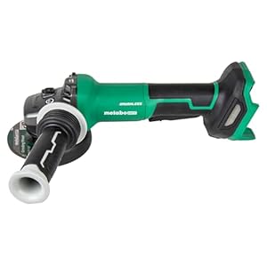 Metabo HPT 18V MultiVolt 4-1/2″ Paddle Switch Angle Grinder, Cordless Power Angle Grinder, High Speed 750W Motor, Safety Paddle Switch, Anti-Vibration Side Handle, Tool Body Only, G1812DFQ4