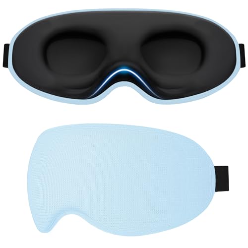 Gritin Schlafmaske für Seitenschläfer Damen & Herren 3D Bequem Schlafbrille