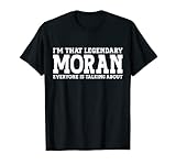 Moran Surname Funny Team Family Last Name Moran T-Shirt