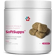 Pet Parents Allergy SoftSupps Immune Support for Dogs with Omega 3 Fish Oil for Dogs & Probiotics for Dogs for Dog Itch Relief & Dog Immune Support, Dog Allergy Chews for Itch Relief for Dogs, 90ct
