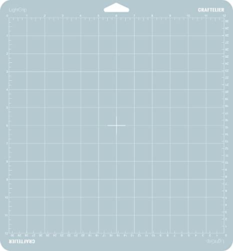 Image of Craftelier - Reusable Cutting Mat with Adhesion or Light Grip for Scrapbooking and Crafts | Compatible with Cricut Machines | Size 30.5 x 30.5 cm (12" x 12") - Blue