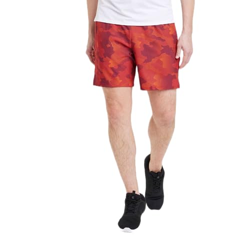All in Motion Men's Sport Shorts 7" (Medium, Camo Red)