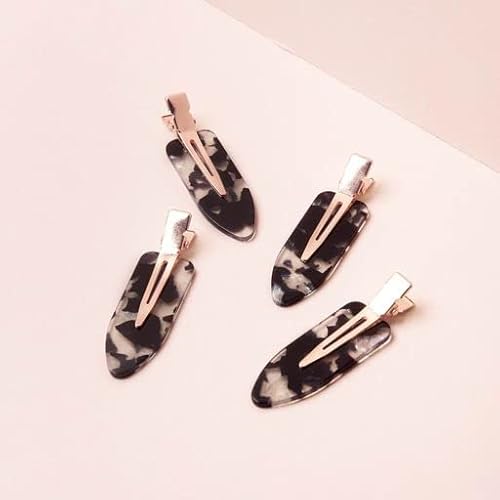 Kitsch Creaseless Hair Pins - No Crease Hair Clips For Makeup | No Bend Hair Clips For Styling | Stylish Makeup Hair Clips & Hair Styling Clips | Pin Curl Clips For Hair & Hair Makeup Clips, 4Pc Set #TOP5