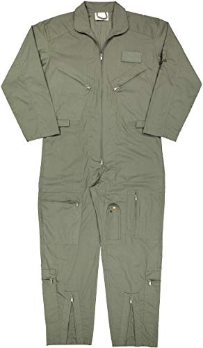 Army Universe US Air Force Military Style Flightsuit Work Coveralls Uniform Jumpsuit Overalls (Foliage Green, X-Large)