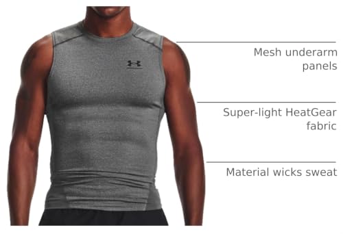 Image of Under Armour Men's HeatGear Compression Sleeveless T-Shirt
