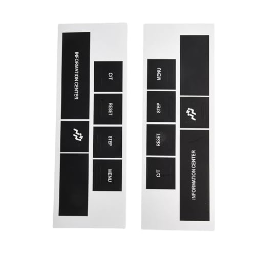 Autocollants de boutons pour console Jeep Cherokee 2005-2009 finition mat - 3