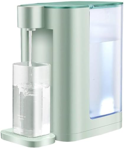 Instant Hot Water Dispenser Countertop Water Boiler, Coffee with Fast Heating Function Electric Kettles 5 Gear Temperatures and 2 Outputs 102 Ounce 3L Water Tank Capacity green