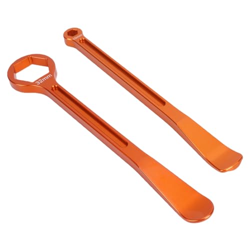 Levier de pneu moto avec clé d'essieu 32mm pour démonter