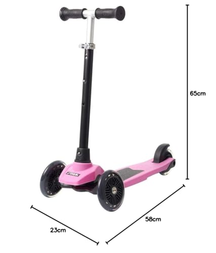 STIGA Mini Kick Supreme+ Premium Kickscooter f&uuml;r Kinder ab 3 Jahre, mit 3 R&auml;dern und Verstellbare Lenkerh&ouml;he - Rosa