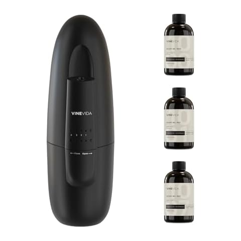 VINEVIDA Waterless Diffuser and 3 Top Selling Hotel Fragrance Oils - Essential Oil Diffuser for Home - Room Fragrance Air Diffuser [White Aroma Diffuser] Cover