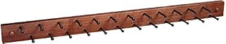 Spectrum Diversified Wooden Closet Storage 24-Peg Tie & Belt, Scarf & Jewelry Rack