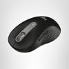 Logitech Ratón inalámbrico Signature M650 L de tamaño completo – Manos grandes, batería de 2 años, clics silenciosos, botones personalizables, Bluetooth, PC/Mac/Chromebook – Negro, para diestros