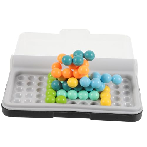 Mikikit 1 Set Pyramid Beads for Logical Desktop Puzzles Puzzles Intelligent Beads Brain Beads Present for Party Props Plastic