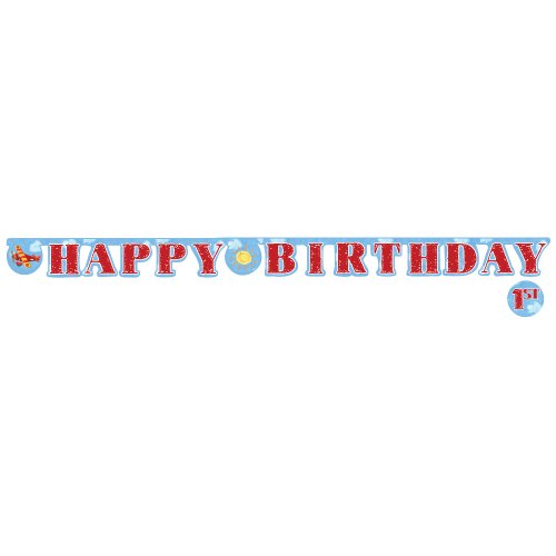 creative Converting "On The Go" Happy Birthday Jointed party banner