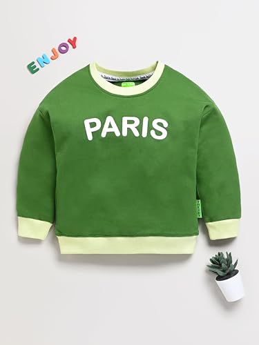 Image of Baby Boys Sweatshirt | Soft Cotton Pullover Top for Winter | Cute & Cozy Casual Wear for Kids