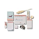 Cute Creations Dog Lovers Stationery Gift Set, 7 Piece Collection, A4/A5 Size, Includes Notebook, Planner, Notepad, Pen, Sticky Notes (Dachshund Gift Set) - Image 1