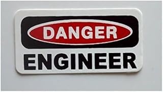 Danger Engineer Hard Hat - Construction Toolbox, Hardhat, Lunchbox, Helmet, Mechanic & More