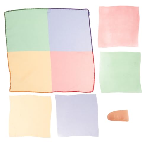 Sosoport Manicotto Per Dito Realistico e Nastro Danzante Per Sciarpe Sensoriali Per e Seta Per Maghi Fazzoletto Scompare Per