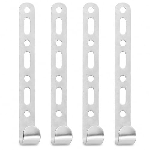 Garneck 4 Pcs Cold Air Intake Support Brackets Adjustable Aluminum Mounts