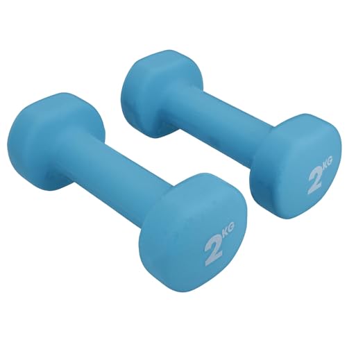 Haltères en néoprène de 0,5 kg à 3 kg avec revêtement ergonomique et durable